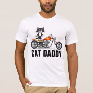 Cat Dad Biker T-shirts, Motorcycle T-Shirt