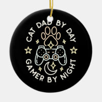 Cat Dad By Day Gamer By Night Daddy Games Lover