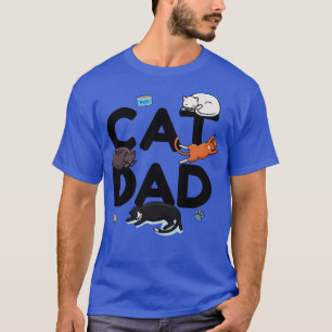 Cat Dad Cat Cat man Daddy Kitty Meow  (1) T-Shirt