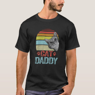 Cat Dad Cat Daddy Best Cat Dad Ever Fathers Day 80 T-Shirt