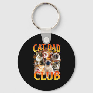 Cat Dad Club Funny Life Is Better With Cats Father Key Ring