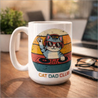 CAT DAD CLUB / Funny Retro misician