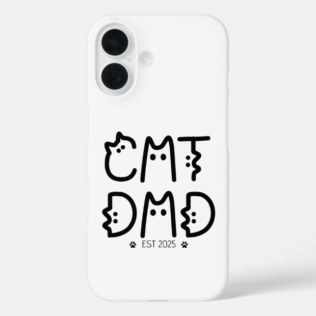 Cat Dad Custom Year Case-Mate iPhone Case (Back)