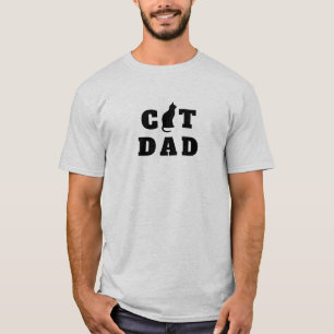 Cat Dad Cute Silhouette T-Shirt