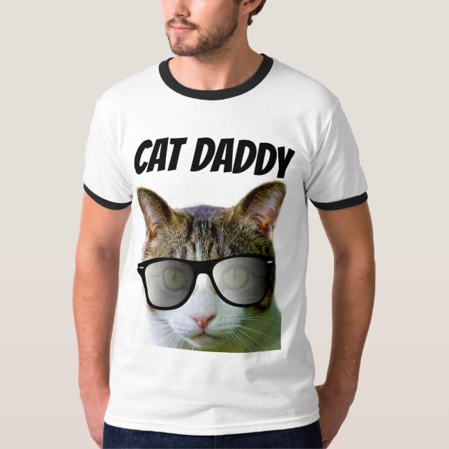CAT DAD DADDY T-Shirts Sunglasses (Front)