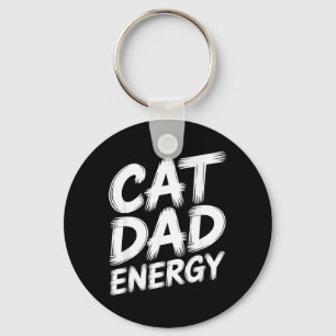 Cat Dad Energy Key Ring