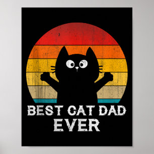 Cat Dad Ever - Funny Cats Tank Top Poster