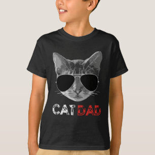 Cat Dad Father's Day Gift for Cat Lovers T-Shirt