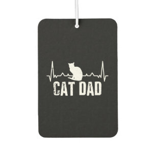 Cat dad for fathers day Cat Retro Product Car Air Freshener