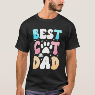 Cat dad, Funny cat Father Design T-Shirt