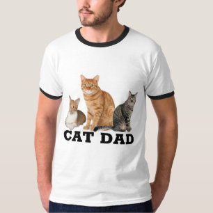 CAT DAD (Ginger Tabby) T-Shirts