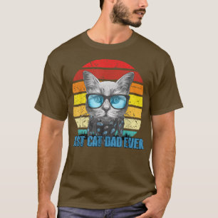 Cat Dad Happy Cat Day Funny Cat Lover T-Shirt