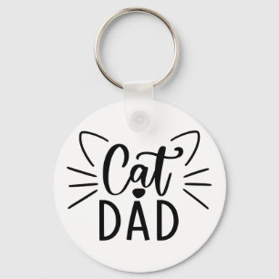 Cat Dad Key Ring