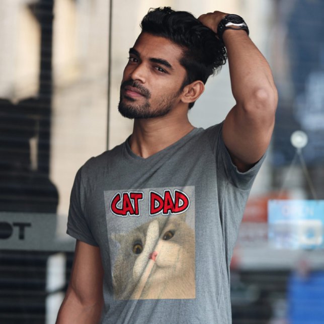 CAT DAD MENS CAT LOVER T-SHIRTS (Creator Uploaded)