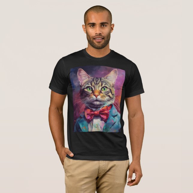 CAT dad Mens T-shirt (Front Full)