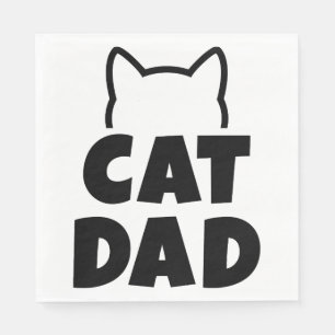 cat dad  napkin