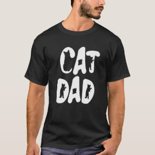 Cat Dad Owner Mens Design Kitten Boy Art Matching T-Shirt