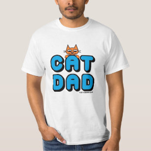 "CAT DAD" Peeking Kitty Men's T-Shirt