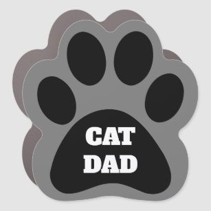 CAT DAD Pet Car Magnet