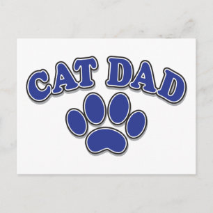 Cat Dad Postcard