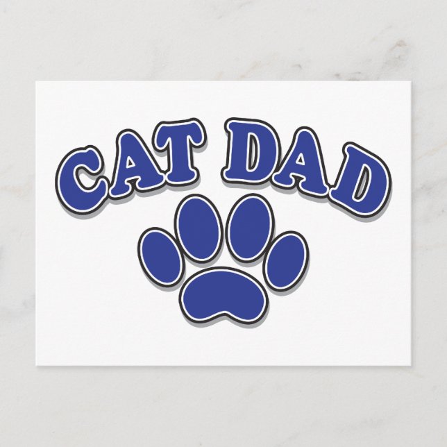 Cat Dad Postcard (Front)