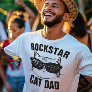 CAT DAD ROCKSTAR T-Shirts
