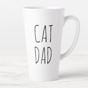"Cat Dad" Simple Modern Farmhouse Latte Mug