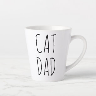 "Cat Dad" Simple Modern Farmhouse Latte Mug