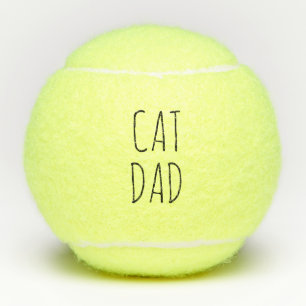 "Cat Dad" Simple Modern Farmhouse Tennis Balls