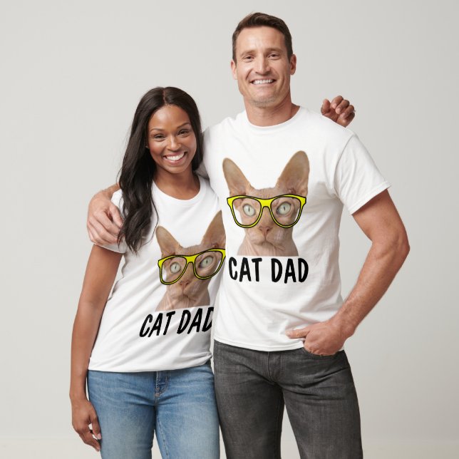 CAT DAD SPHYNX funny t-shirts (Unisex)