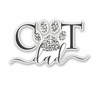 Cat Dad Sticker