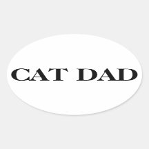Cat dad stickers