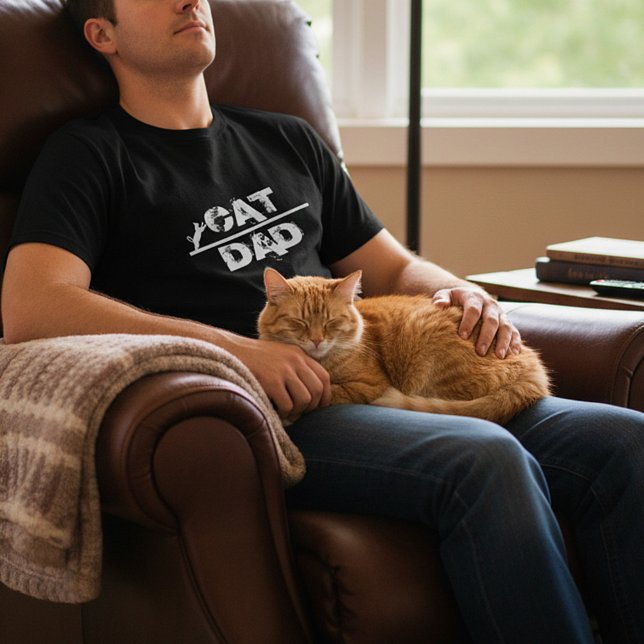 Cat Dad T-Shirt (Creator Uploaded)