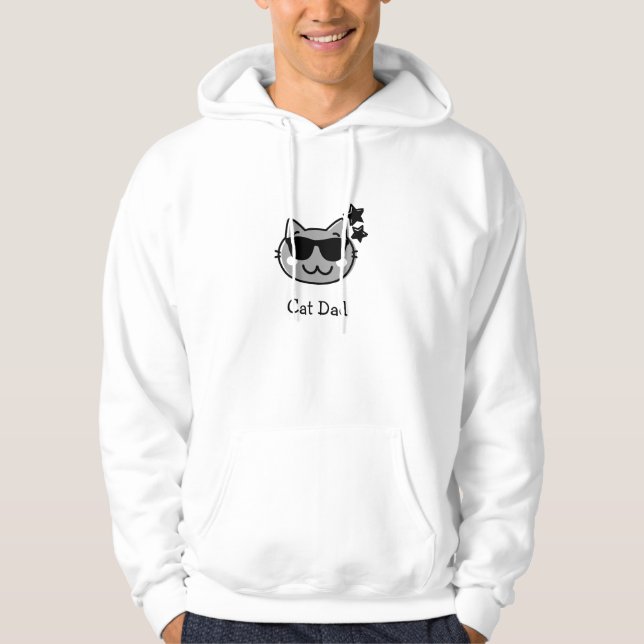 CAT DAD T-Shirt Hoodie (Front)