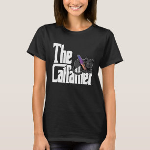 Cat Dad The Catfather Crazy Cat Father Kitty Daddy T-Shirt