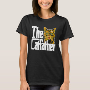 Cat Dad The Catfather Crazy Cat Father Kitty Daddy T-Shirt