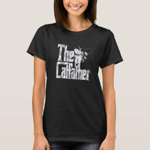 Cat Dad The Catfather Crazy Cat Father Kitty Daddy T-Shirt