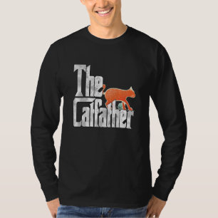 Cat Dad The Catfather Crazy Cat Father Kitty Daddy T-Shirt
