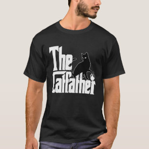 Cat Dad The Catfather Crazy Coffee Cat Father Kitt T-Shirt