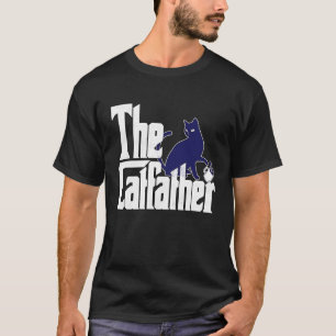 Cat Dad The Catfather Crazy Coffee Cat Father Kitt T-Shirt