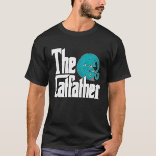 Cat Dad The Catfather Crazy Cute Cat Father Kitty  T-Shirt