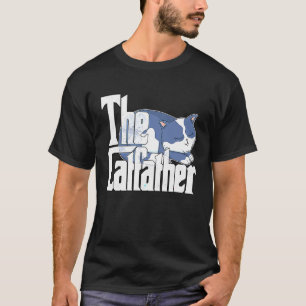 Cat Dad The Catfather Crazy Cute Cat Father Kitty  T-Shirt