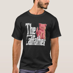 Cat Dad The Catfather Crazy Evil Cat Father Kitty T-Shirt