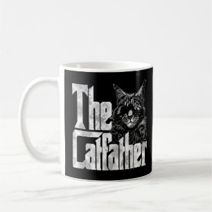 Cat Dad The Catfather Crazy Eyepatch Cat Father Ki Coffee Mug