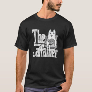 Cat Dad The Catfather Crazy Food Cat Father Kitty  T-Shirt