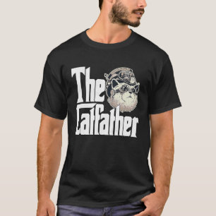 Cat Dad The Catfather Crazy Goggles Cat Father Kit T-Shirt