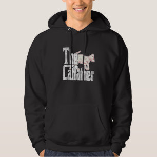 Cat Dad The Catfather Crazy Sphynx Cat Father Kitt Hoodie