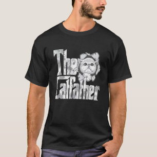 Cat Dad The Catfather Cute Baby Cat Father Kitty D T-Shirt
