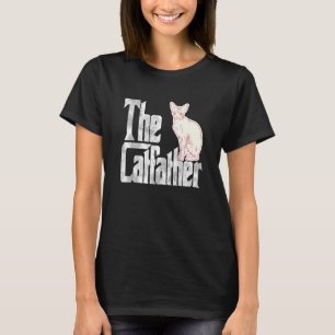 Cat Dad The Catfather Cute Sphynx Cat Father Kitty T-Shirt