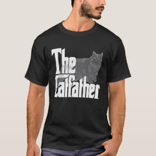 Cat Dad The Catfather Maine Coon Cat Father Kitty  T-Shirt
